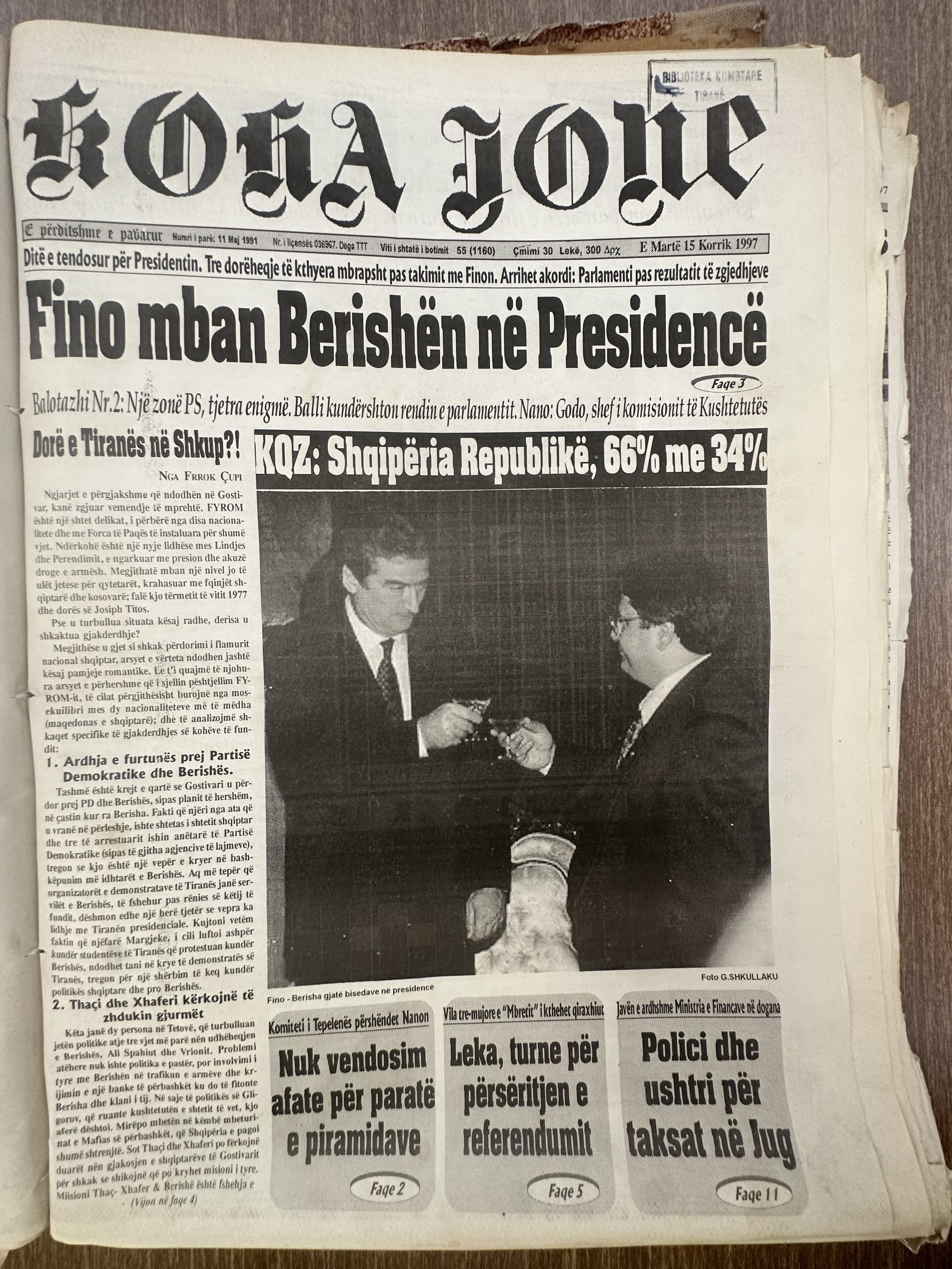 Koha Jonë 1997-07-15